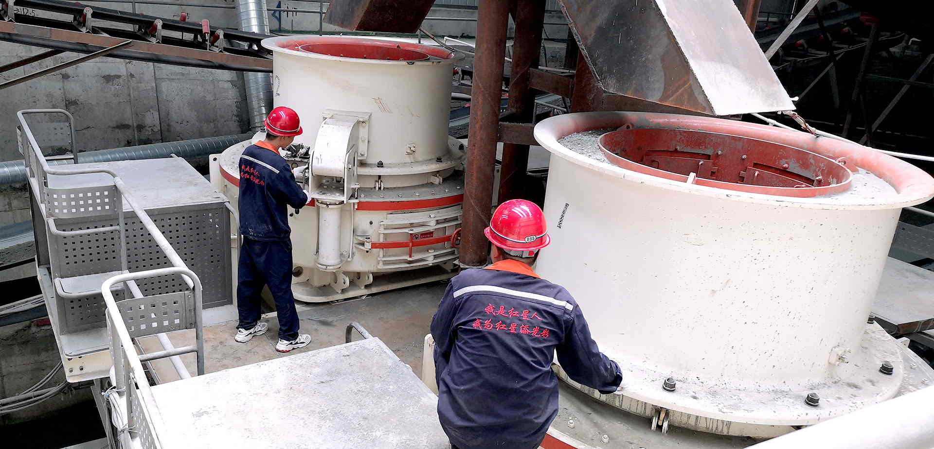 河北石家莊時產(chǎn)400噸砂石生產(chǎn)線現(xiàn)場