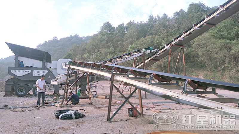 移動粉碎機(jī)油電兩用，作業(yè)效率高