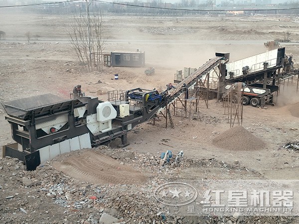 建筑垃圾制砂機(jī)施工現(xiàn)場