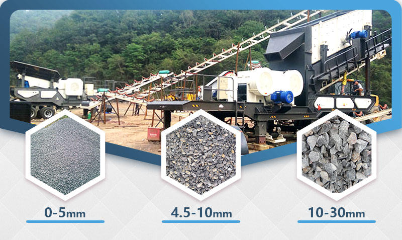 混凝土破碎生產(chǎn)現(xiàn)場(chǎng)，移動(dòng)式破碎站效率60%以上